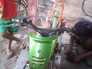 modifikasi motor supra drag bike