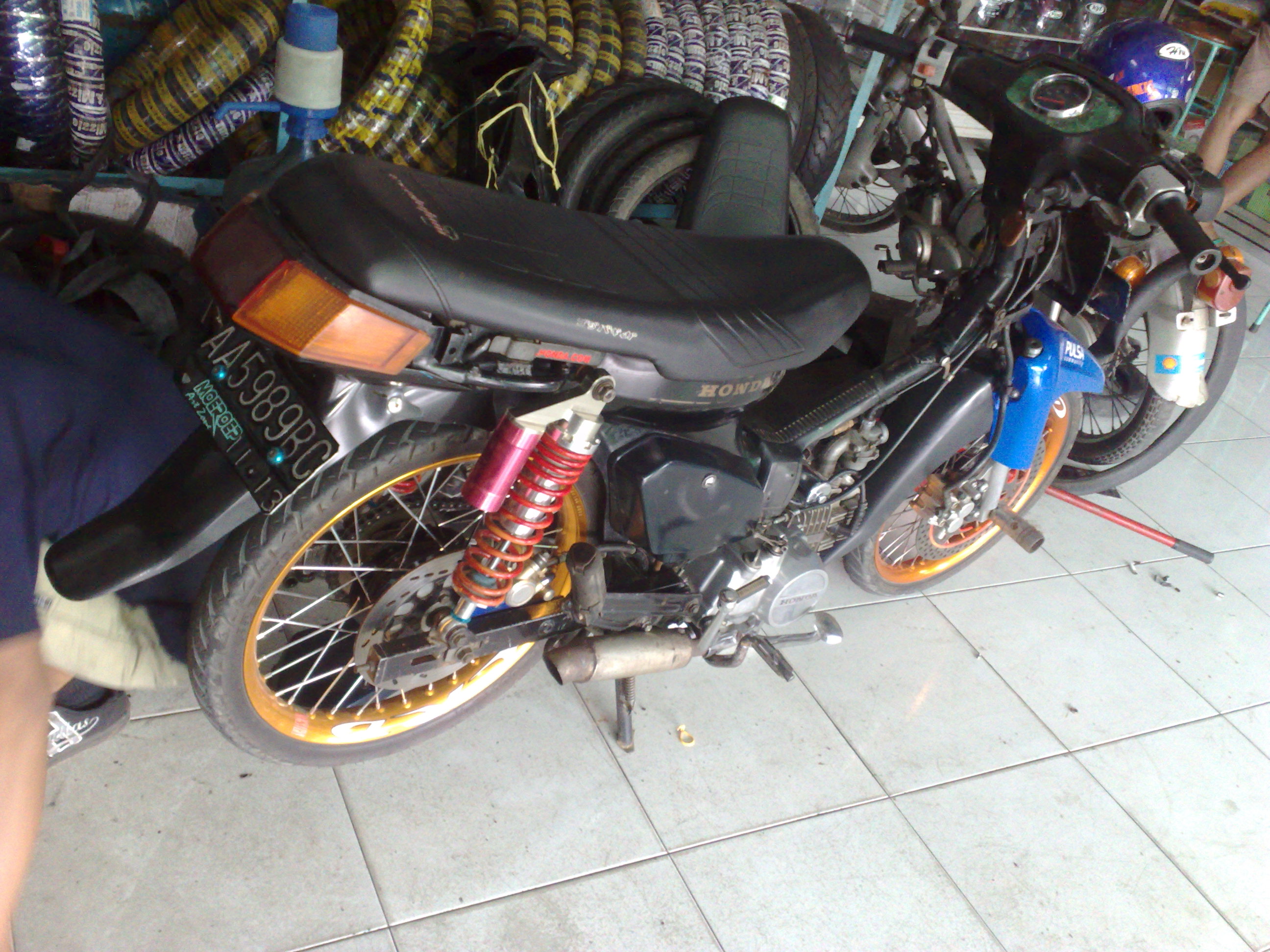 Modifikasi Motor Indonesia Black Motor Modification Otomania